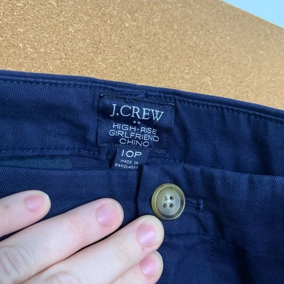 J.Crew Navy Blue Girlfriend Chinos - Picture 8 of 10